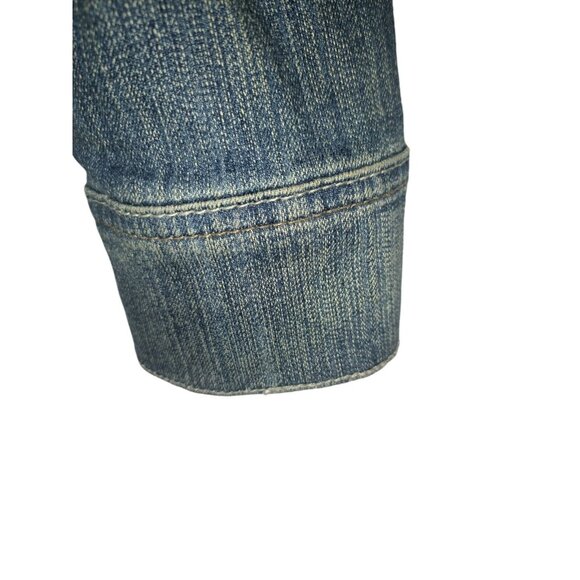 Y2K Revolution by Ricki's Streetwear Denim Lightweight Button Front Jacket Sz M - Picture 11 of 15